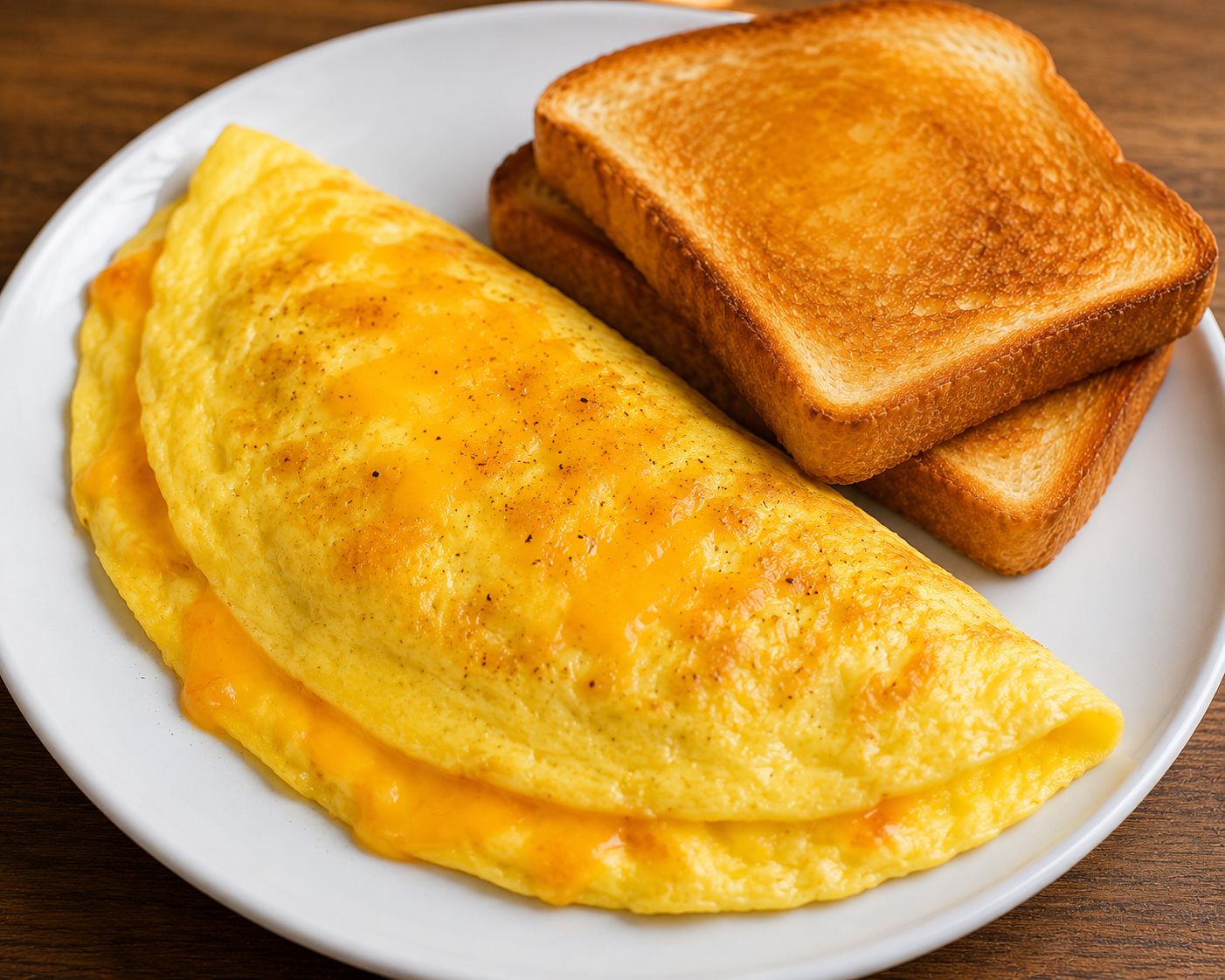 3 Egg Cheese Omelet & Toast